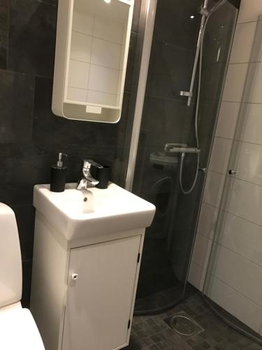 Bad, Centralt belägen Attefalls stuga (Centralt belagen Attefalls stuga) in Falkenberg Bad, Centralt belägen Attefalls stuga (Centralt belagen Attefalls stuga) in Falkenberg