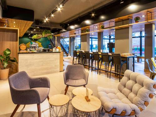 Restaurant, Suite Master em Hotel Florianopolis SC in Itacorubi Restaurant, Suite Master em Hotel Florianopolis SC in Itacorubi
