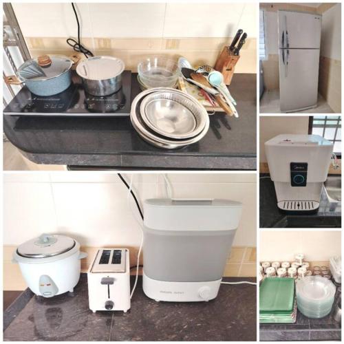 Kitchen, PUTIH Ipoh SaltWater Pool BBQ 5Bed4Bath 19pax near Elightened Heart Buddhist Kitchen, PUTIH Ipoh SaltWater Pool BBQ 5Bed4Bath 19pax near Elightened Heart Buddhist