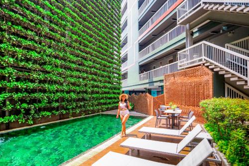 Swimming pool, Cross Vibe Chiang Mai Decem Nimman Hotel (formerly X2 Vibe Vibe Chiang Mai Decem) in Huay Kaew Swimming pool, Cross Vibe Chiang Mai Decem Nimman Hotel (formerly X2 Vibe Vibe Chiang Mai Decem) in Huay Kaew