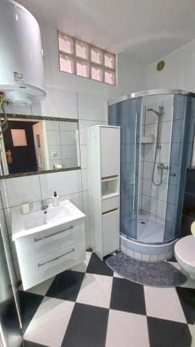 Ванна кімната, Skyline Serenity Apartment in Ченстохова Ванна кімната, Skyline Serenity Apartment in Ченстохова