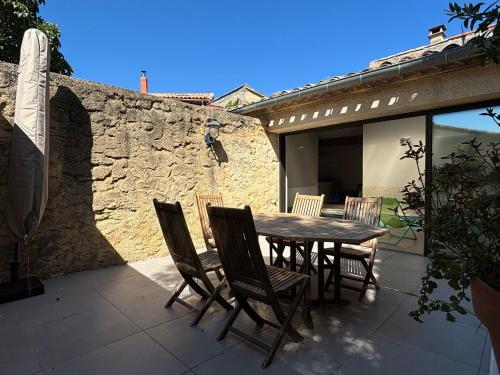 Erkély/terasz, La maison de Lalie in Lagrasse Erkély/terasz, La maison de Lalie in Lagrasse