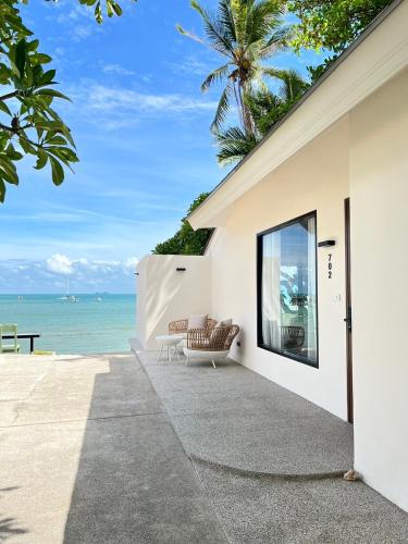 balkon/terras, Punnpreeda Beach Resort in Koh Samui balkon/terras, Punnpreeda Beach Resort in Koh Samui