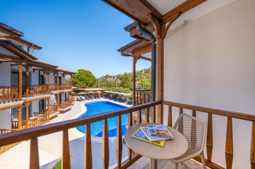 Balkon/teras, Marvelous Hotel in Sarigerme Balkon/teras, Marvelous Hotel in Sarigerme