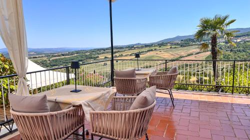 Erkély/terasz, Villa Marina in Chianciano Terme Erkély/terasz, Villa Marina in Chianciano Terme
