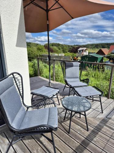 شرفة/ تراس, Ferienhaus Birx in Birx شرفة/ تراس, Ferienhaus Birx in Birx