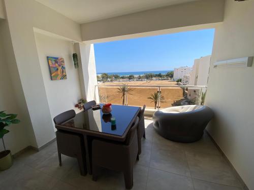 Balcony/terrace, Panorama Apartment Zone Touristique Haut Standing in Hiboun Balcony/terrace, Panorama Apartment Zone Touristique Haut Standing in Hiboun