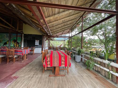 Étterem, Biohostal Mindo Cloud Forest in Mindo Étterem, Biohostal Mindo Cloud Forest in Mindo