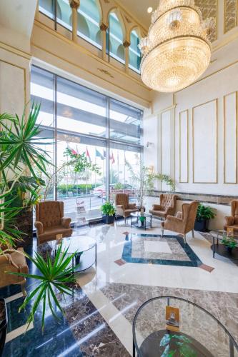 Lobby, Sapphire Plaza Hotel in Musherib Lobby, Sapphire Plaza Hotel in Musherib
