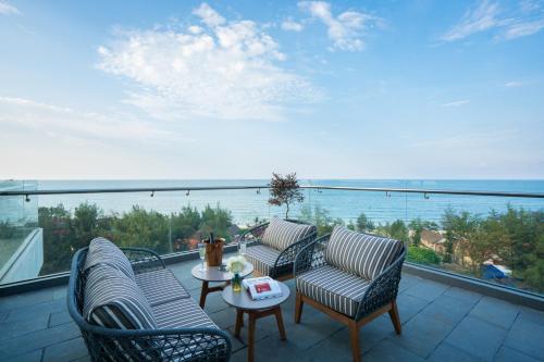 Erkély/terasz, Poseido Hotel Quảng Bình in Đồng Hới (Quảng Bình) Erkély/terasz, Poseido Hotel Quảng Bình in Đồng Hới (Quảng Bình)