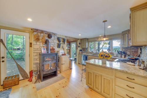 Beautiful Embden Pond Cabin with Dock and Kayaks! in Waterville Beautiful Embden Pond Cabin with Dock and Kayaks! in Waterville