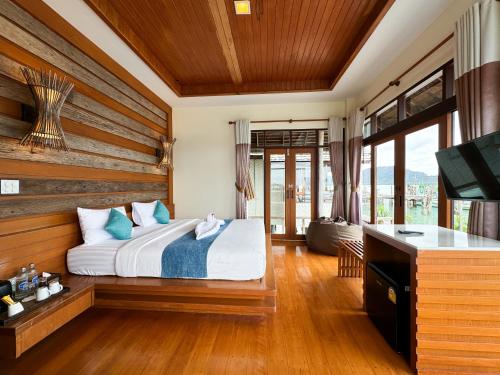 gedeelde lounge/tv-ruimte, Salakphet Resort in Salak Phet Bay gedeelde lounge/tv-ruimte, Salakphet Resort in Salak Phet Bay