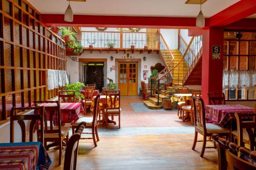 Étterem, Hotel La Posada de Atahualpa in Cusco Étterem, Hotel La Posada de Atahualpa in Cusco