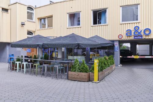 Balkon/Terrasse, a&o Hamburg Reeperbahn in Hamburg Balkon/Terrasse, a&o Hamburg Reeperbahn in Hamburg