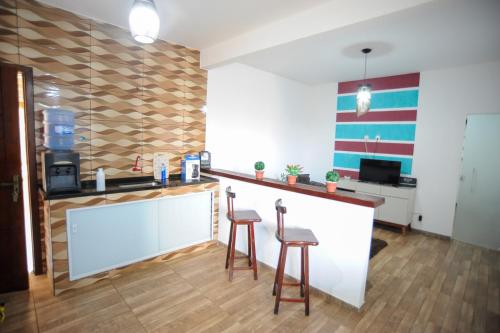 ห้องครัว, Casa beira-mar com piscina em Saquarema RJ in ชาโกเน ห้องครัว, Casa beira-mar com piscina em Saquarema RJ in ชาโกเน