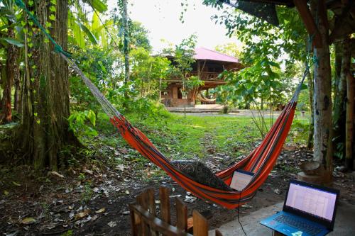 A szálláshely kívülről, Maskani Wasi in Lago Agrio A szálláshely kívülről, Maskani Wasi in Lago Agrio