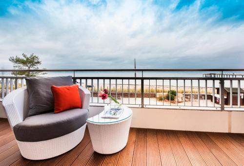 Балкон, Strandhotel Luv in Тімендорфер Санд Балкон, Strandhotel Luv in Тімендорфер Санд