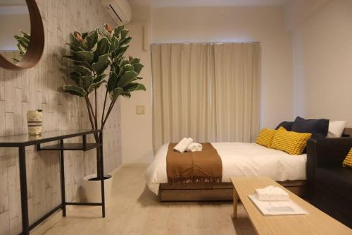 黒門市場徒歩5分 通天閣 難波エリア徒歩圏内 トイレと浴室付き まるまる貸切 エレベーター 204