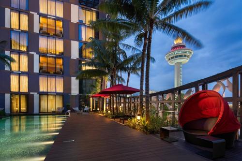 Swimming pool, Crowne Plaza Changi Airport By IHG near Singapore Changi Airport Swimming pool, Crowne Plaza Changi Airport By IHG near Singapore Changi Airport
