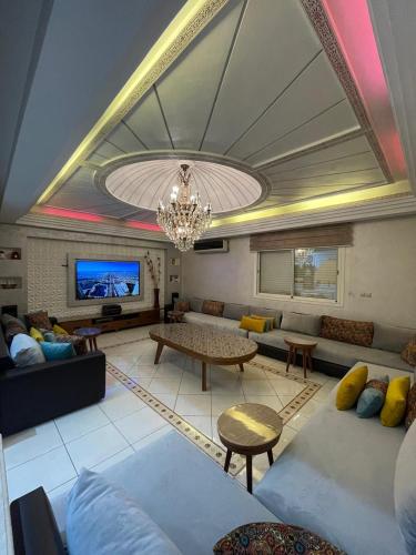 공용 라운지/TV 시청 구역, Villa Soufiane Dar Bouazza in 카사블랑카 공용 라운지/TV 시청 구역, Villa Soufiane Dar Bouazza in 카사블랑카
