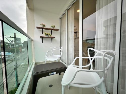 Balcony/terrace, Apartamento Cartagena cerca a la playa in Petares Balcony/terrace, Apartamento Cartagena cerca a la playa in Petares