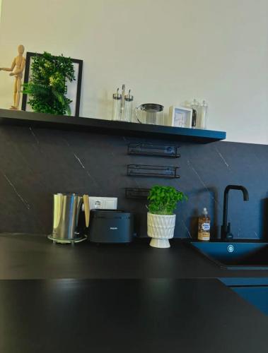 Kitchen, Modern City Apartment - Graz in Wetzelsdorf Kitchen, Modern City Apartment - Graz in Wetzelsdorf