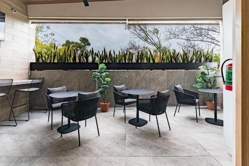balkon/terras, Suites Monterrey by Escajal Rooms in Mexico-stad balkon/terras, Suites Monterrey by Escajal Rooms in Mexico-stad