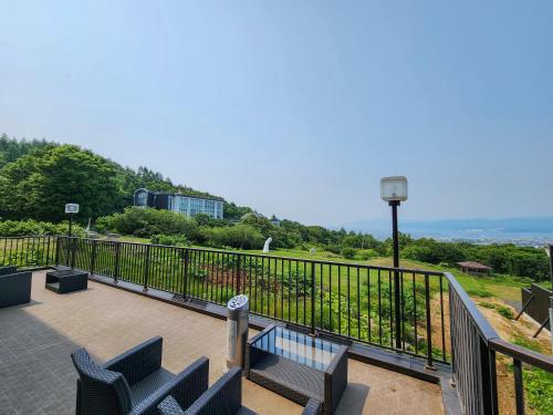 Balcony/terrace, Iwanai Kogen Hotel in Iwanai Balcony/terrace, Iwanai Kogen Hotel in Iwanai