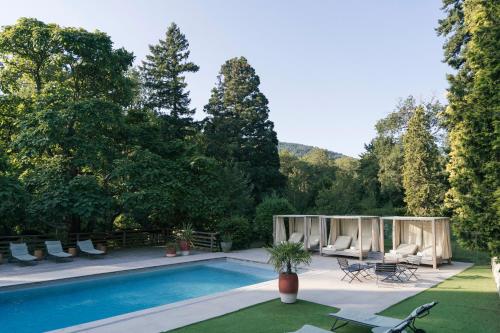 Swimming pool, Domaine La Gentilhommiere in Satillieu Swimming pool, Domaine La Gentilhommiere in Satillieu