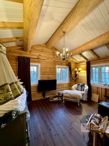 Log cabin in Hafjell with ski in ski out, sauna and view in Oyer Log cabin in Hafjell with ski in ski out, sauna and view in Oyer