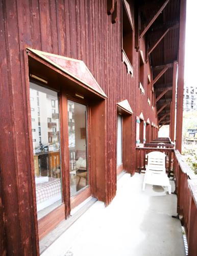 Balcony/terrace, Chalet Alpina residence Val Claret in Tignes Balcony/terrace, Chalet Alpina residence Val Claret in Tignes