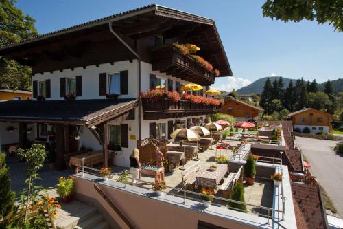 Erkély/terasz, Familiengastehaus Ingrid in Szent Martin am Tennengebirge Erkély/terasz, Familiengastehaus Ingrid in Szent Martin am Tennengebirge