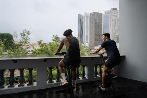 Balcony/terrace, Cube Social Boutique Capsule Hotel @ Boat Quay in Clarke Quay Balcony/terrace, Cube Social Boutique Capsule Hotel @ Boat Quay in Clarke Quay