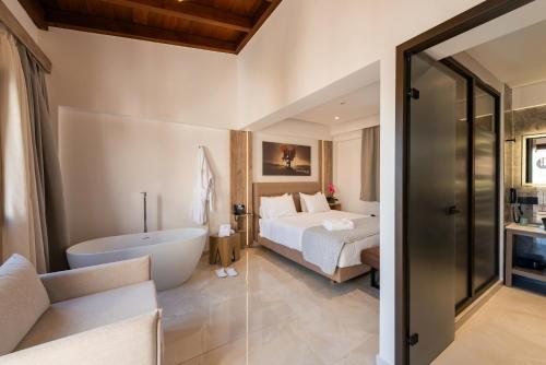 Badezimmer, The Wine Hotel in Rhodos Badezimmer, The Wine Hotel in Rhodos