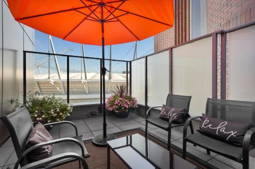 Erkély/terasz, YWCA Hotel Vancouver in Vancouver (BC) Erkély/terasz, YWCA Hotel Vancouver in Vancouver (BC)