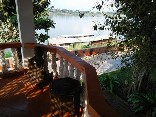 Balcony/terrace, Mut Mee Garden Guest House near Nong Khai Bus Terminal Balcony/terrace, Mut Mee Garden Guest House near Nong Khai Bus Terminal