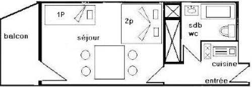 Residence Le France - Studio 3 pers - LE FRANCE - PLAGNE CENTRE MAE-8794 in La Plagne Residence Le France - Studio 3 pers - LE FRANCE - PLAGNE CENTRE MAE-8794 in La Plagne
