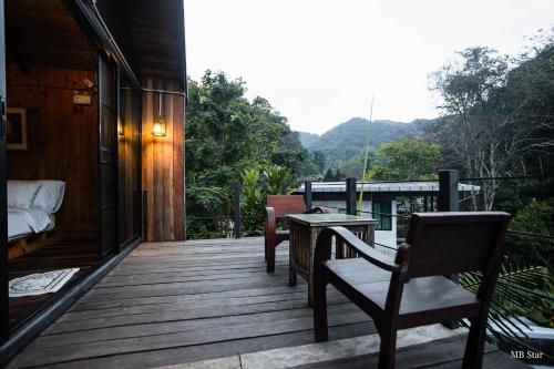 Balcony/terrace, Voraman Hut in Doi Saket Balcony/terrace, Voraman Hut in Doi Saket