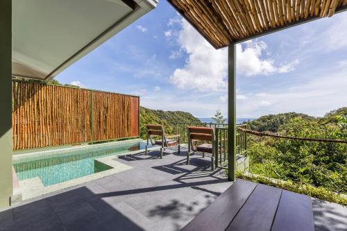 Balcony/terrace, Mae Ya Resort in Ao Leuk Bay Balcony/terrace, Mae Ya Resort in Ao Leuk Bay