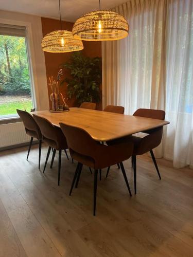 Forest home for 2 to 8 persons including hottub and sauna in Noordenveld Forest home for 2 to 8 persons including hottub and sauna in Noordenveld