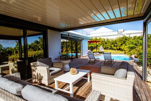 Балкон/тераса, Kisara, Villa moderne 6 pers Piscine in Свети Франсоа Балкон/тераса, Kisara, Villa moderne 6 pers Piscine in Свети Франсоа