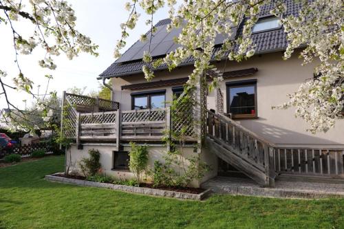 Erkély/terasz, Ferienwohnung JuraSchatz in Monheim Erkély/terasz, Ferienwohnung JuraSchatz in Monheim