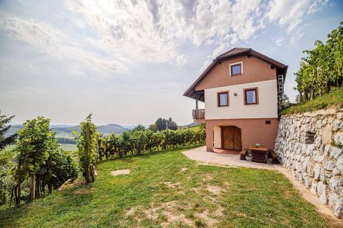 Балкон/тераса, Holiday Home Sunny at vineyard in Senovo Балкон/тераса, Holiday Home Sunny at vineyard in Senovo