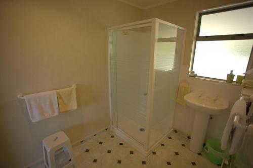 Bathroom, Catlins Area Motel in Owaka Bathroom, Catlins Area Motel in Owaka