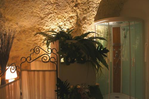 화장실, Chambres d'Hôtes Troglodytes Le Clos de L'Hermitage in 앙부아즈 화장실, Chambres d'Hôtes Troglodytes Le Clos de L'Hermitage in 앙부아즈