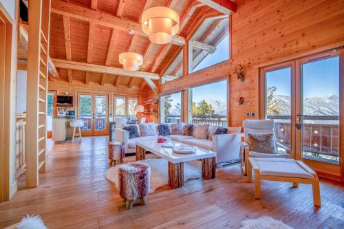 Shared lounge/TV area, Nicande - EXCEPTIONAL & LUXE chalet 8 pers in Raerettes Shared lounge/TV area, Nicande - EXCEPTIONAL & LUXE chalet 8 pers in Raerettes