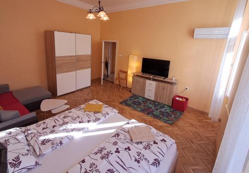 Ruang bersama/area TV, Hanna Apartman 1-2 in Koszeg Ruang bersama/area TV, Hanna Apartman 1-2 in Koszeg