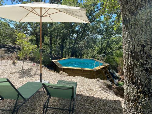 Úszómedence, Casa Rural Finca De Musgo in Valverde De La Vera Úszómedence, Casa Rural Finca De Musgo in Valverde De La Vera