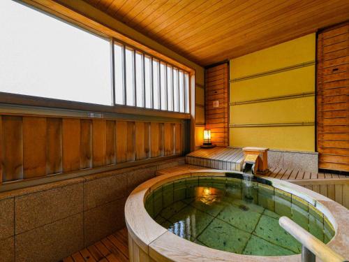 Open air bath, Awara Onsen Mimatsu in Awara Open air bath, Awara Onsen Mimatsu in Awara