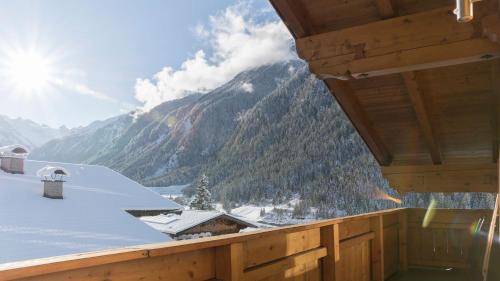 Erkély/terasz, Haus Gleinser - Neustift im Stubaital in Gasteig Erkély/terasz, Haus Gleinser - Neustift im Stubaital in Gasteig